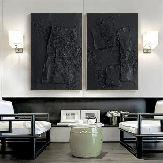 Minimalistic Balance Canvas Paintings Set of 2 #MZ026