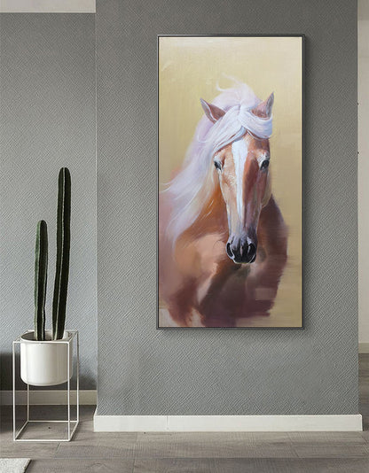 Brown Horse Portrait Art #ANH12