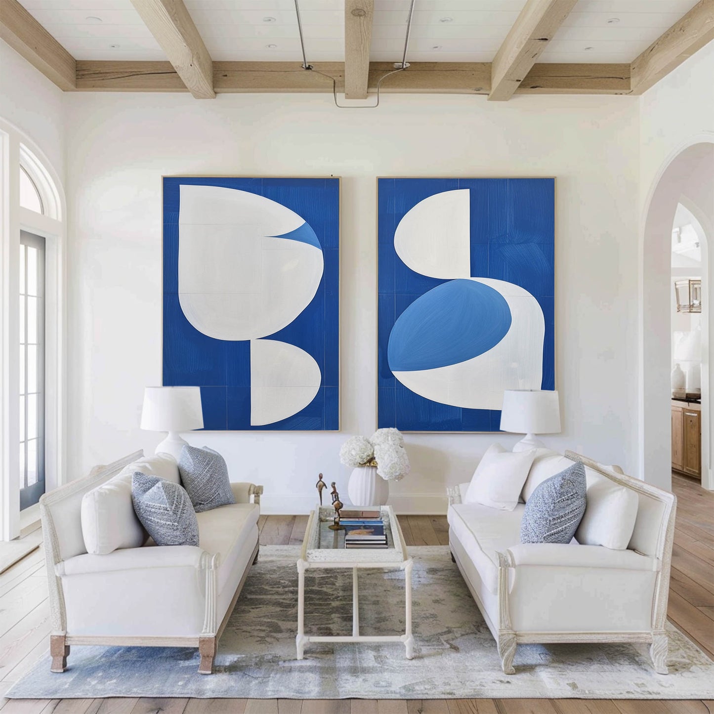 Set of 2 Abstract Art #ABAO67