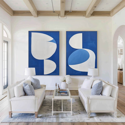 Set of 2 Abstract Art #ABAO67