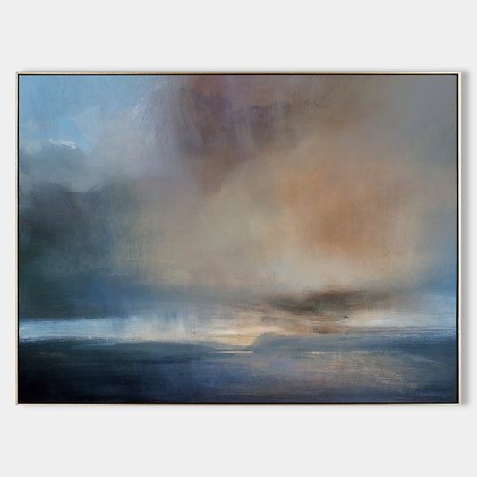 Abstract Sea Canvas Painting #ABSH27