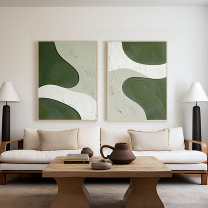 Set of 2 Abstract Art #ABAO64