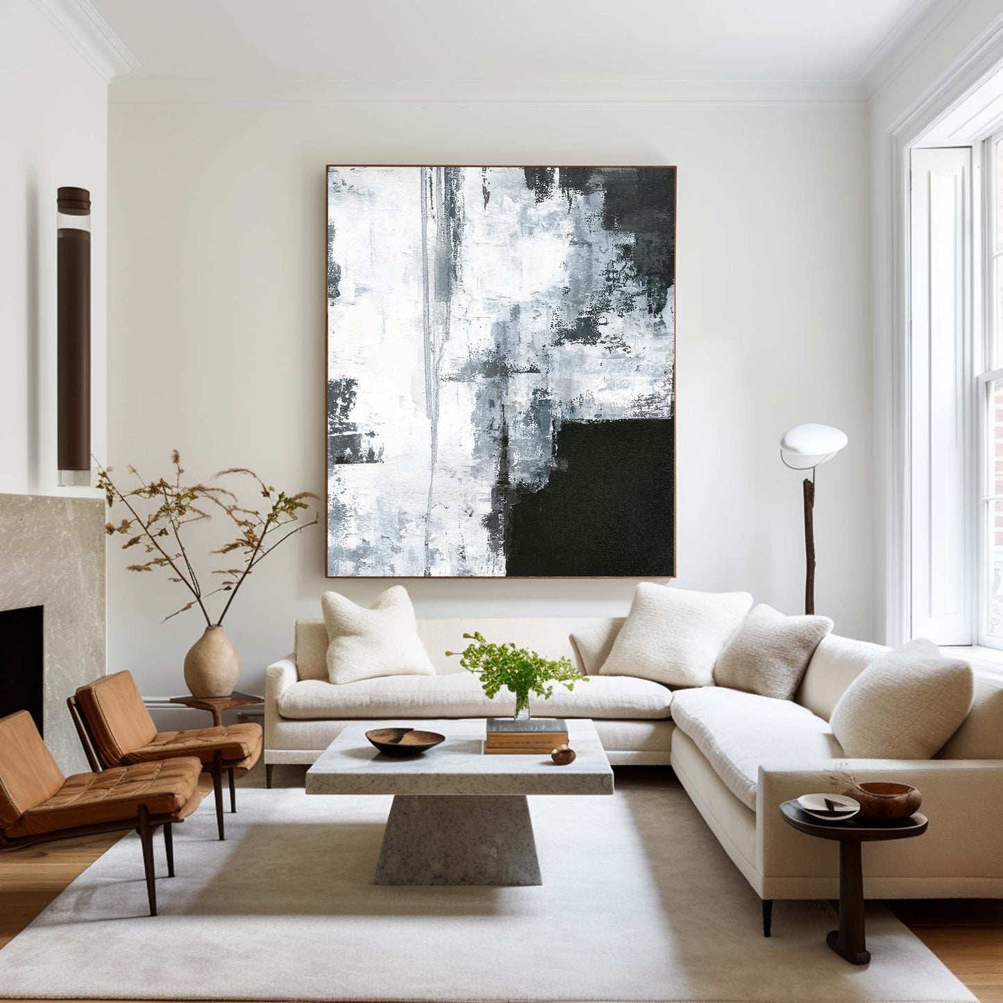 Large Abstract Oil Painting #ABAV10