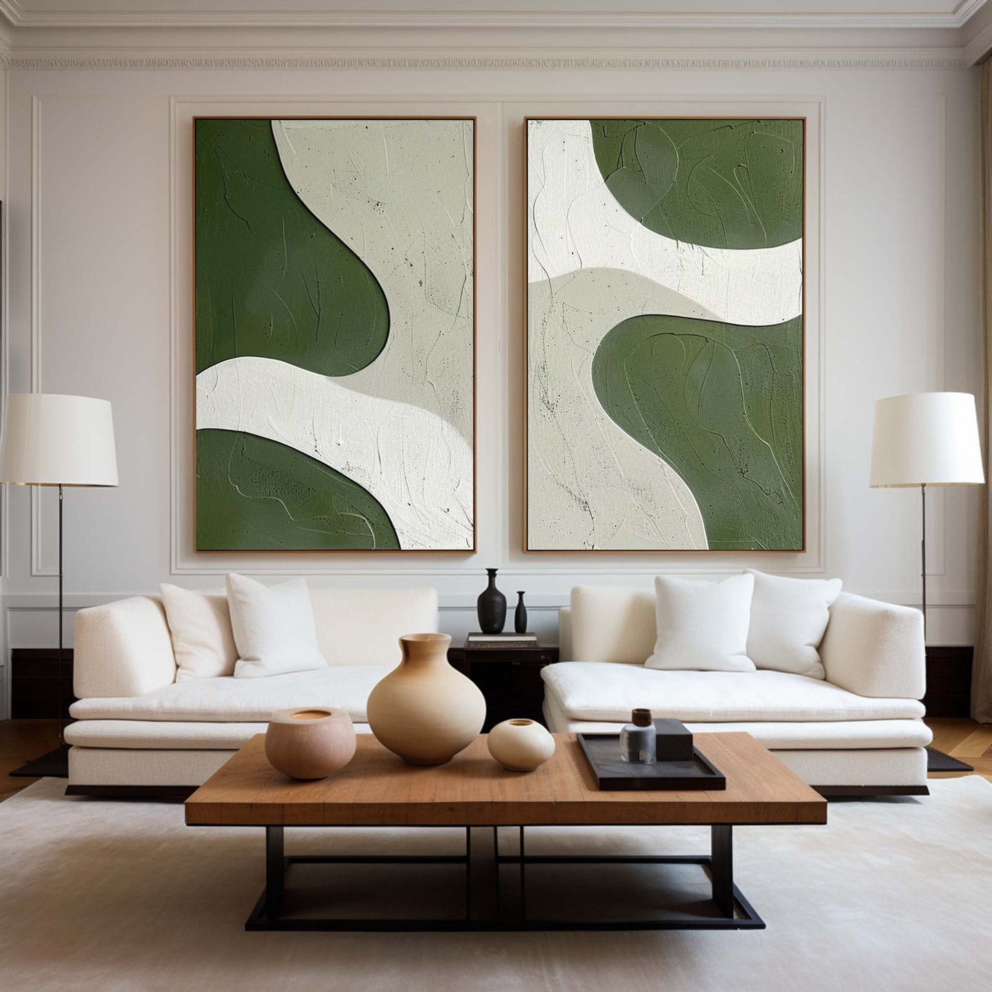 Set of 2 Abstract Art #ABAO64