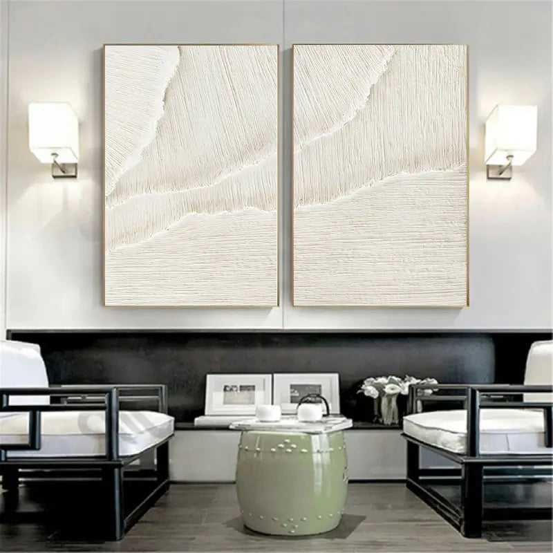 Minimalistic Balance Canvas Paintings Set of 2 #MM056