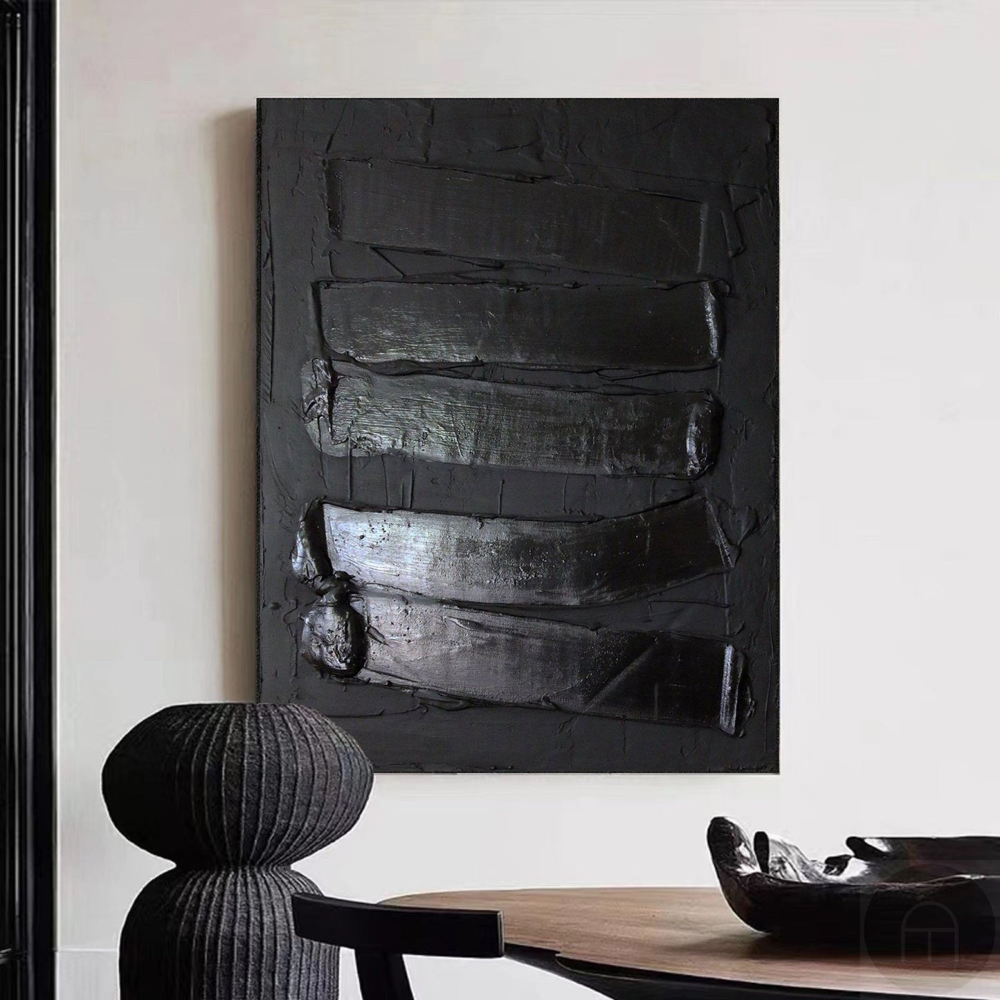 Black Minimalist Painting #ABAV331