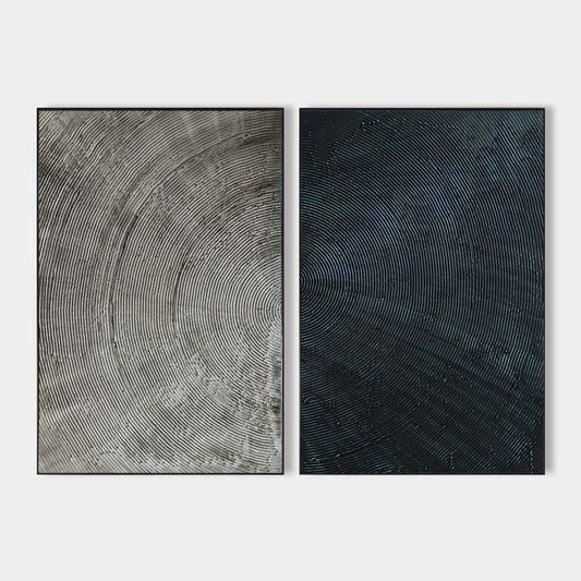 Set of 2 Abstract Art #ABAO44