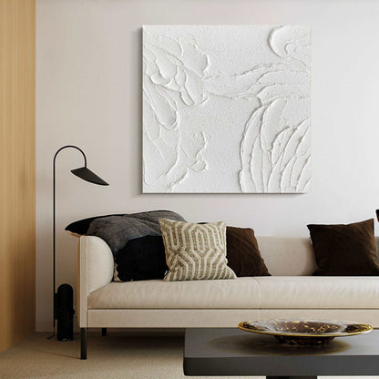 3D White Abstract Painting #ABAS50