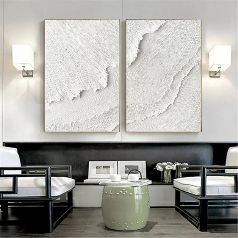 Minimalistic Balance Canvas Paintings Set of 2 #MM065