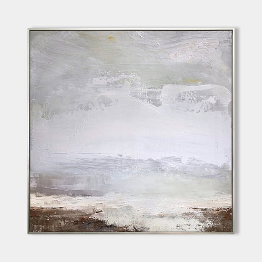 Square Abstract Sky And Sea Painting #ABSS02