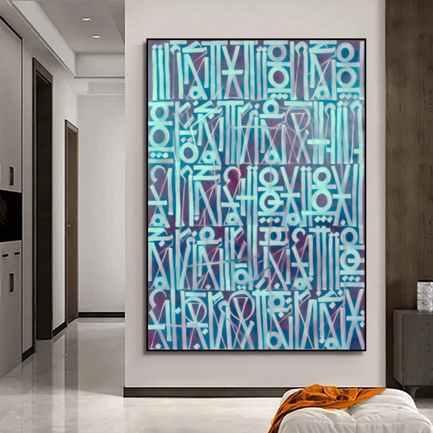 Calligraphic Retna Style Contemporary Wall Art Painting