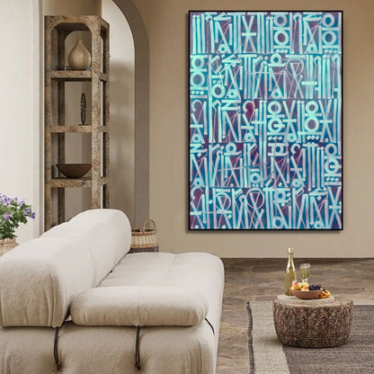 Calligraphic Retna Style Contemporary Wall Art Painting