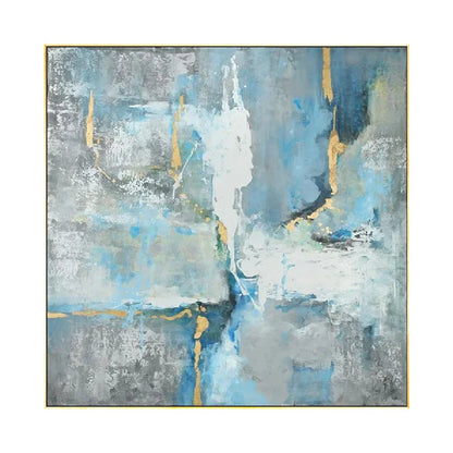 Abstract Blue & Light Textured Wall Hanging Art