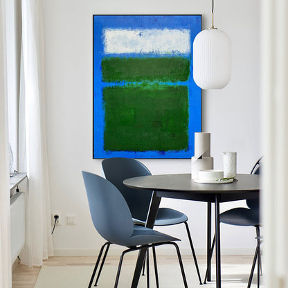 Blue And Green Minimalist Painting #ABAV124