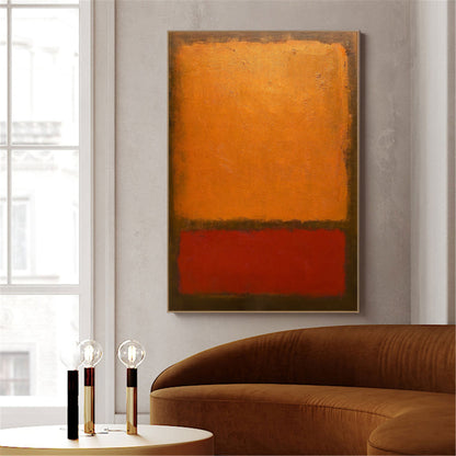 Red And Orange Minimalist Painting #ABAV168