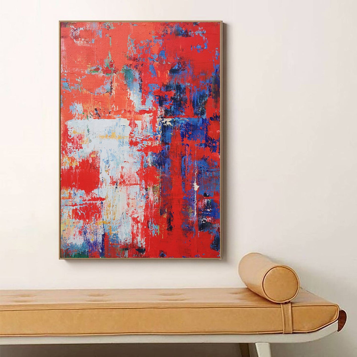 Red Abstract Painting #ABAV85