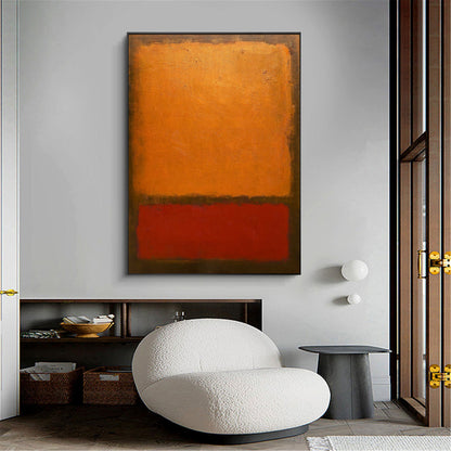 Red And Orange Minimalist Painting #ABAV168