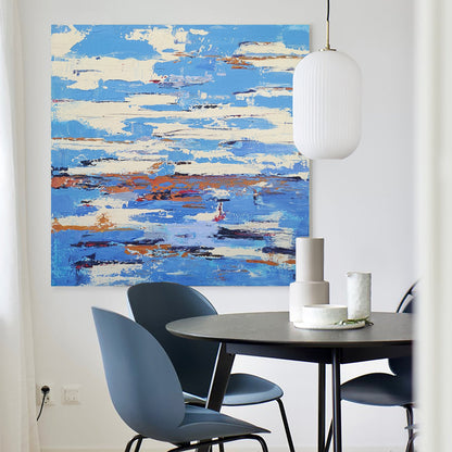 Modern Seascape Art 40'' X 40'' #IS49