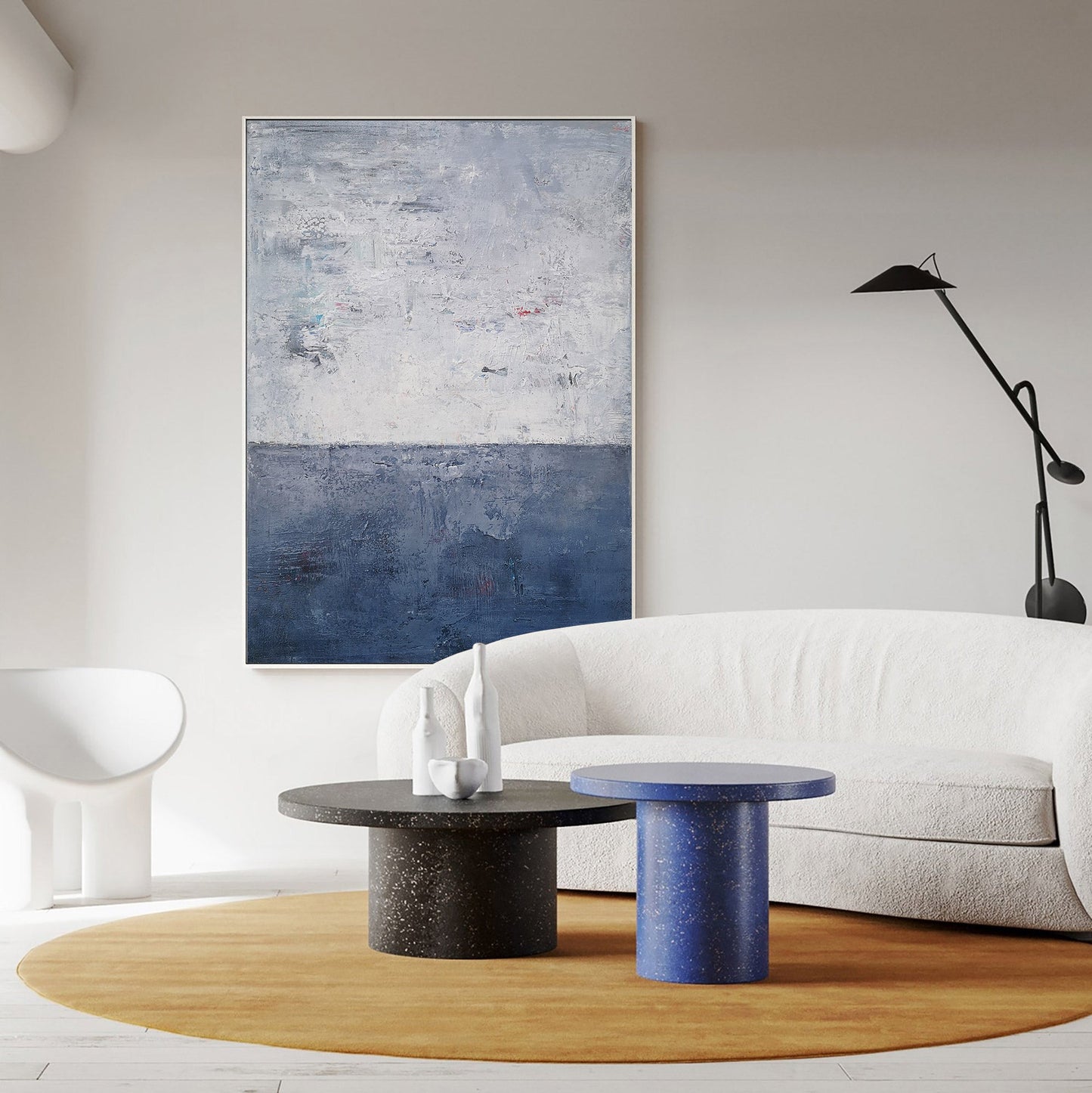 BLue Ocean Abstract Art 36'' X 48'' #IS61