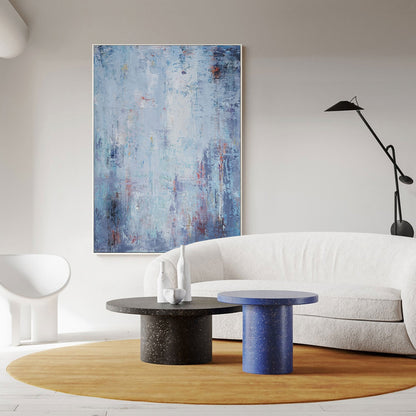 BLue And White Abstract Painting #ABAV84