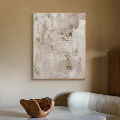 Beige Abstract Painting #ABAV345