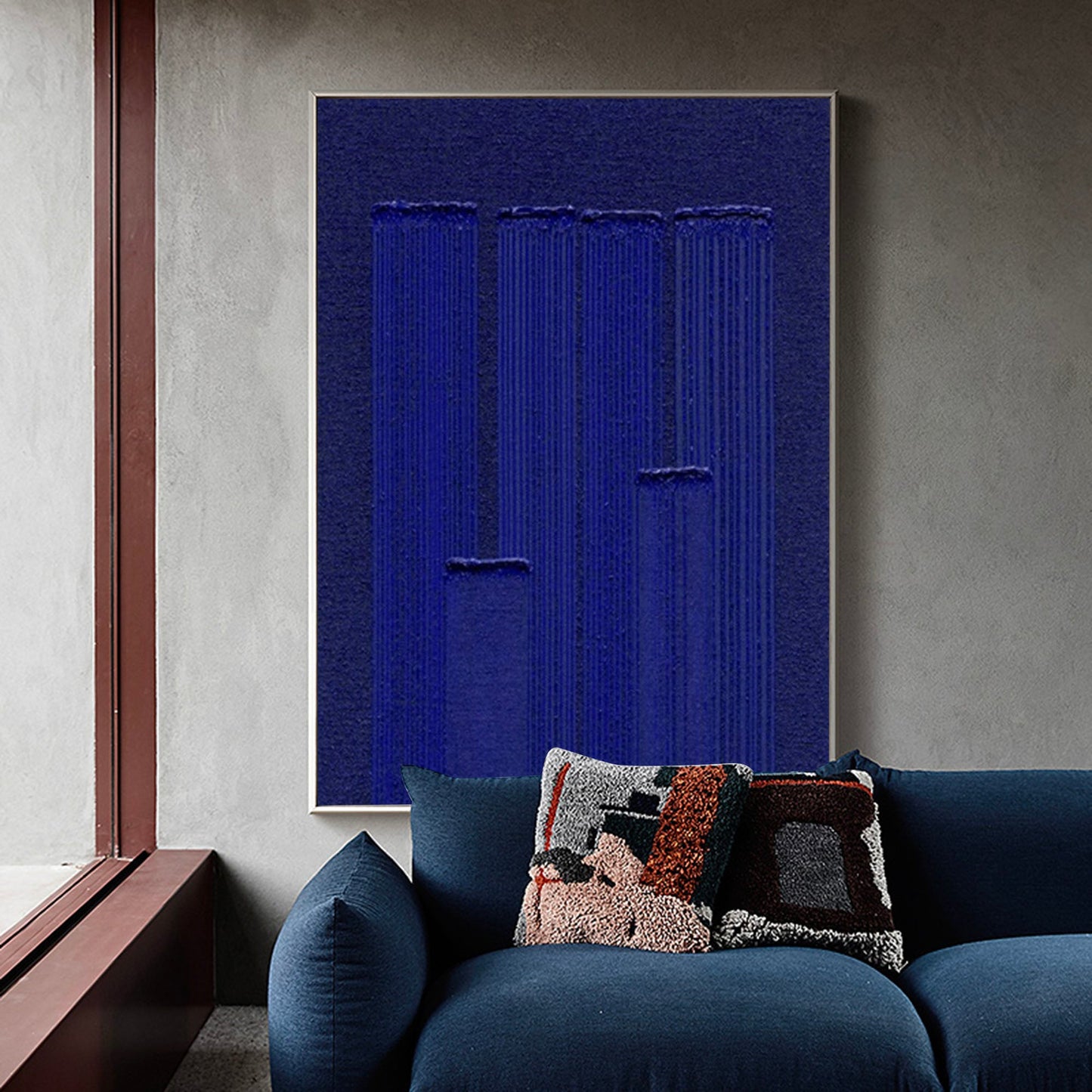 Klein Blue Minimalist Painting #ABAV294