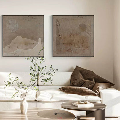 Set of 2 Abstract Art #ABAO53