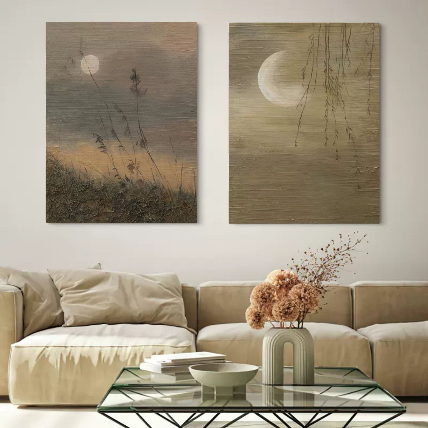 Abstract Painting Set Of 2 #SP108