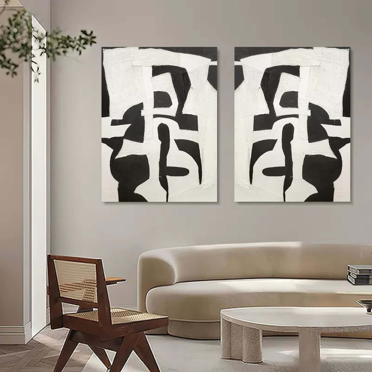 Abstract Painting Set Of 2 #SP119