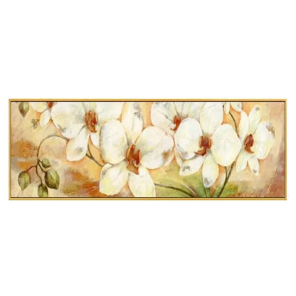 Large White Magnolias Neutral Colour Oil Painting