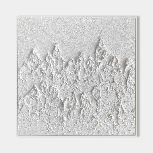 3D White Abstract Painting #ABAS47