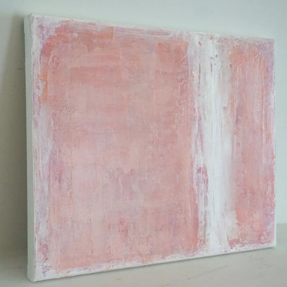 Abstract Blush Pink Minimalist Textured Artwork