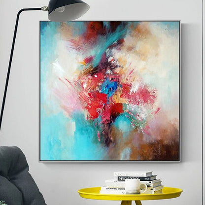 Abstract Colourful Custom Brushstrokes Modern Painting