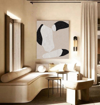 Beige Minimalist Abstract Painting #ABAV197