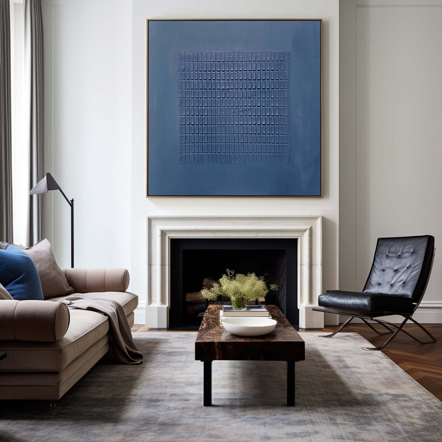 Blue Minimalist Painting #ABAS117