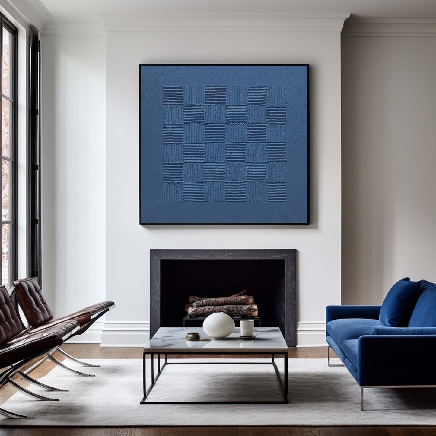 Blue Minimalist Painting #ABAS116