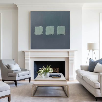 Blue Minimalist Painting #ABAS118