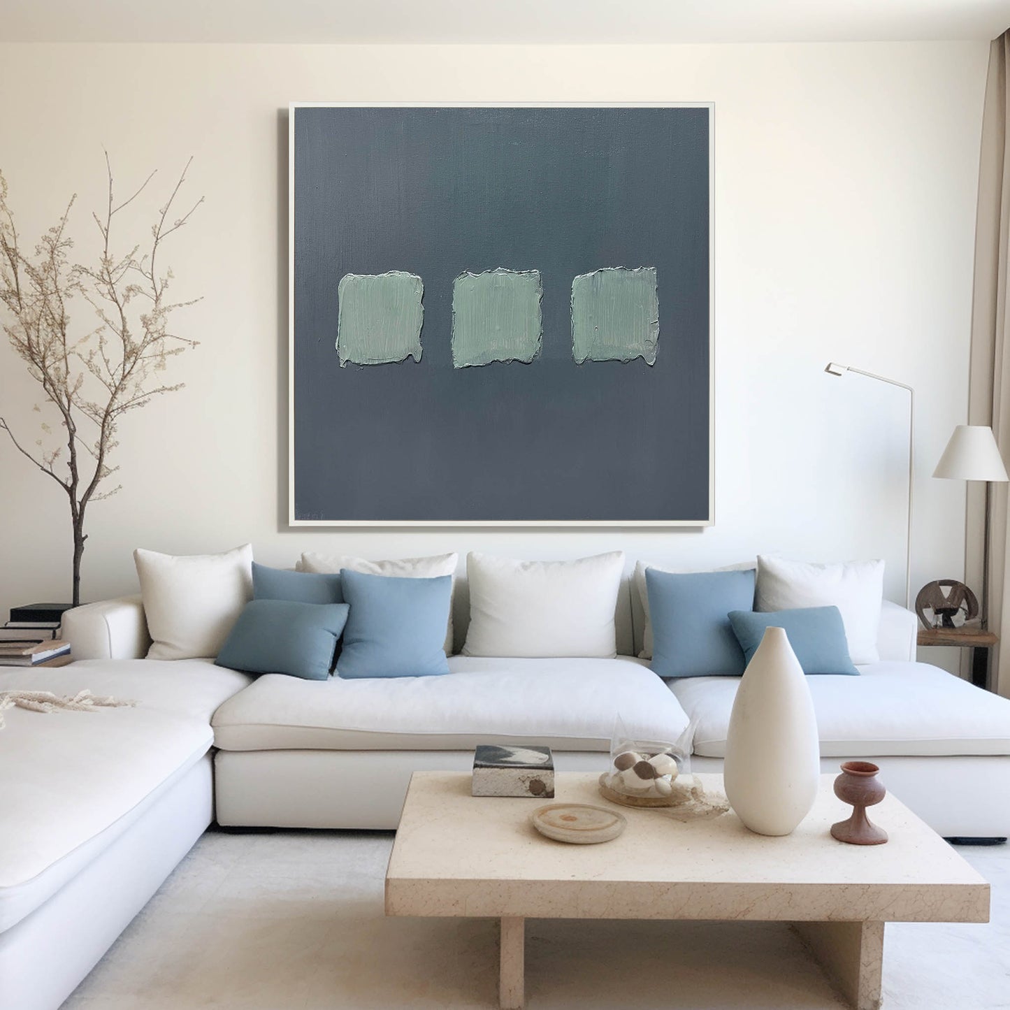 Blue Minimalist Painting #ABAS118