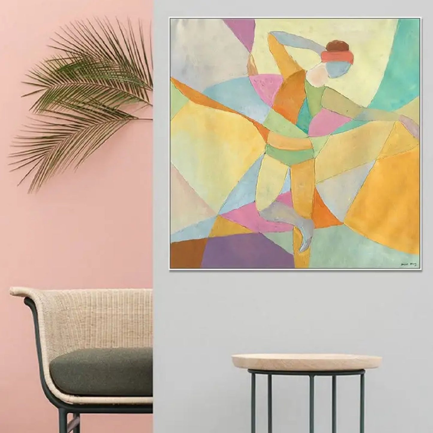 Authentic Abstract Dancer Minimalist Wall Artwork