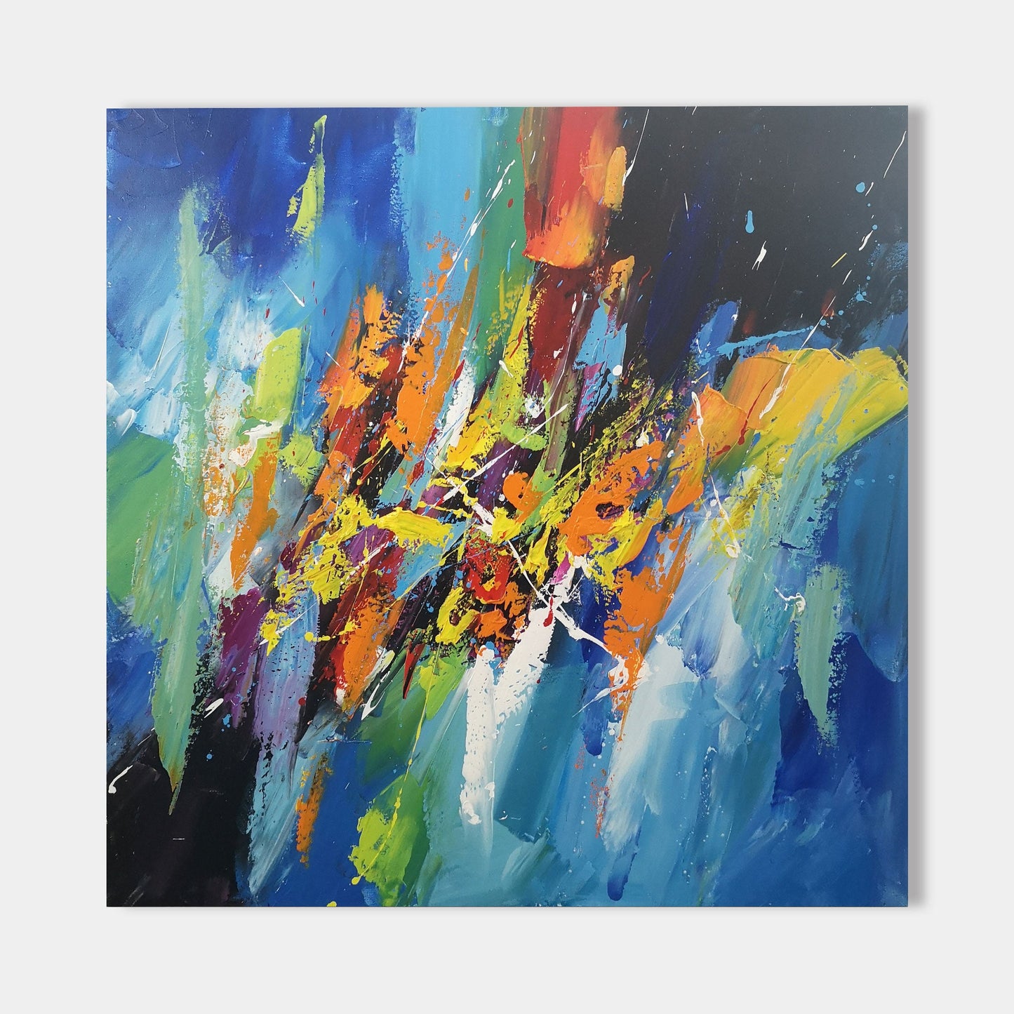 Abstract Multicolor Art 40'' X 40'' #IS02