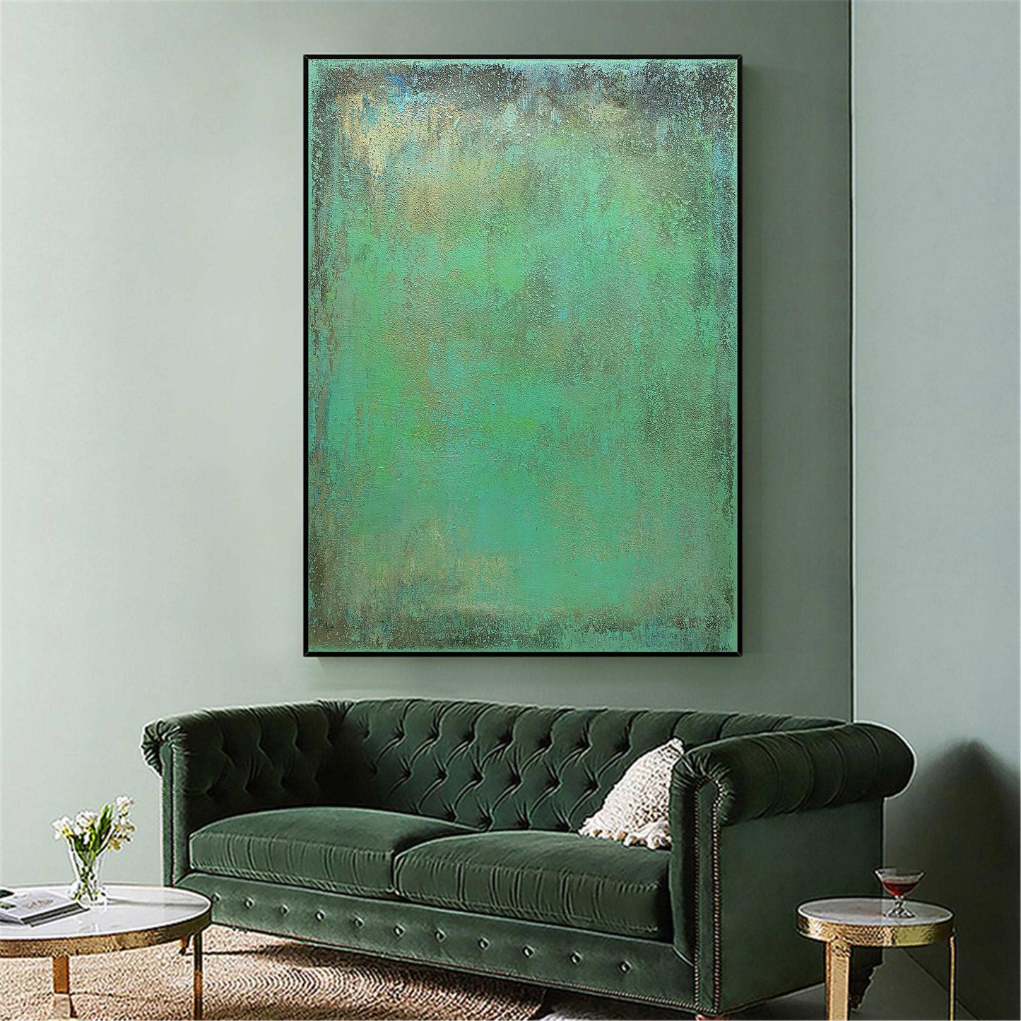 Abstract Green Painting #ABAV112