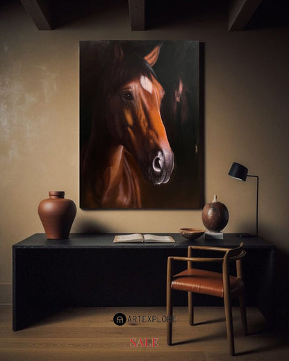 Brown Horse Painting #ANH58