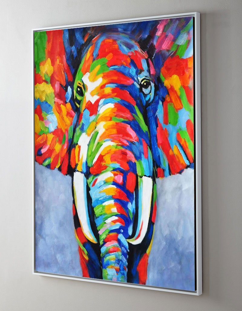 Color Elephant Abstract Painting #ANE02