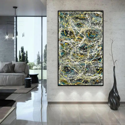 Contemporary Jackson Pollock Inspired Modern Fine Art