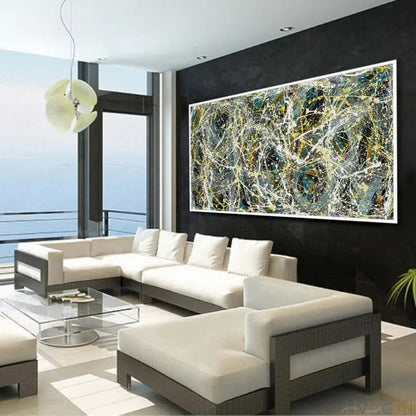 Contemporary Jackson Pollock Inspired Modern Fine Art