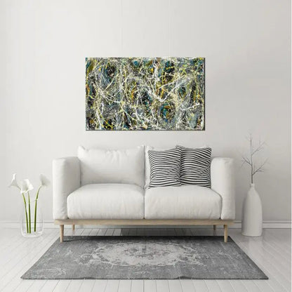 Contemporary Jackson Pollock Inspired Modern Fine Art