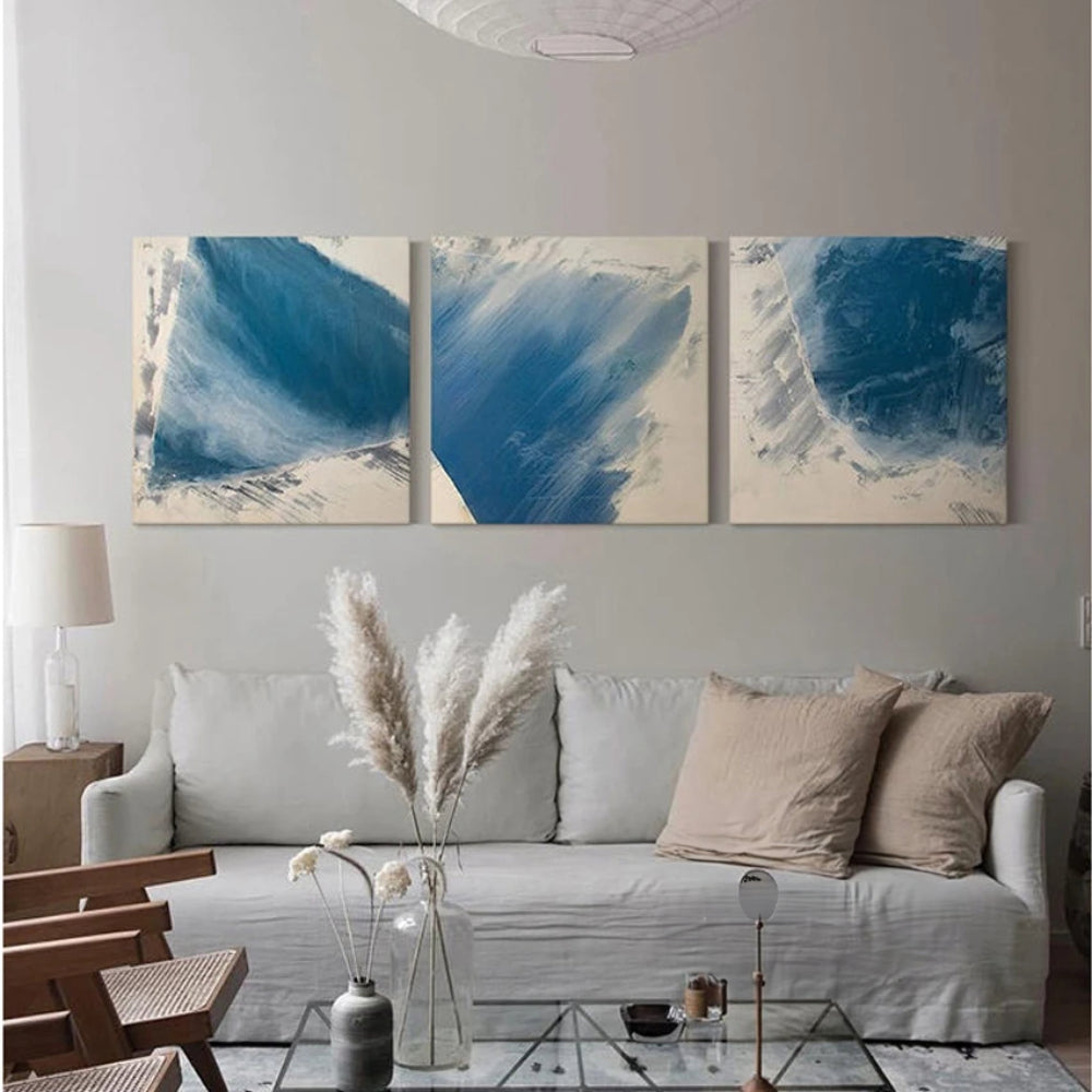 Desert Sea Shore Abstract Set of 3 Wall Decor Painting