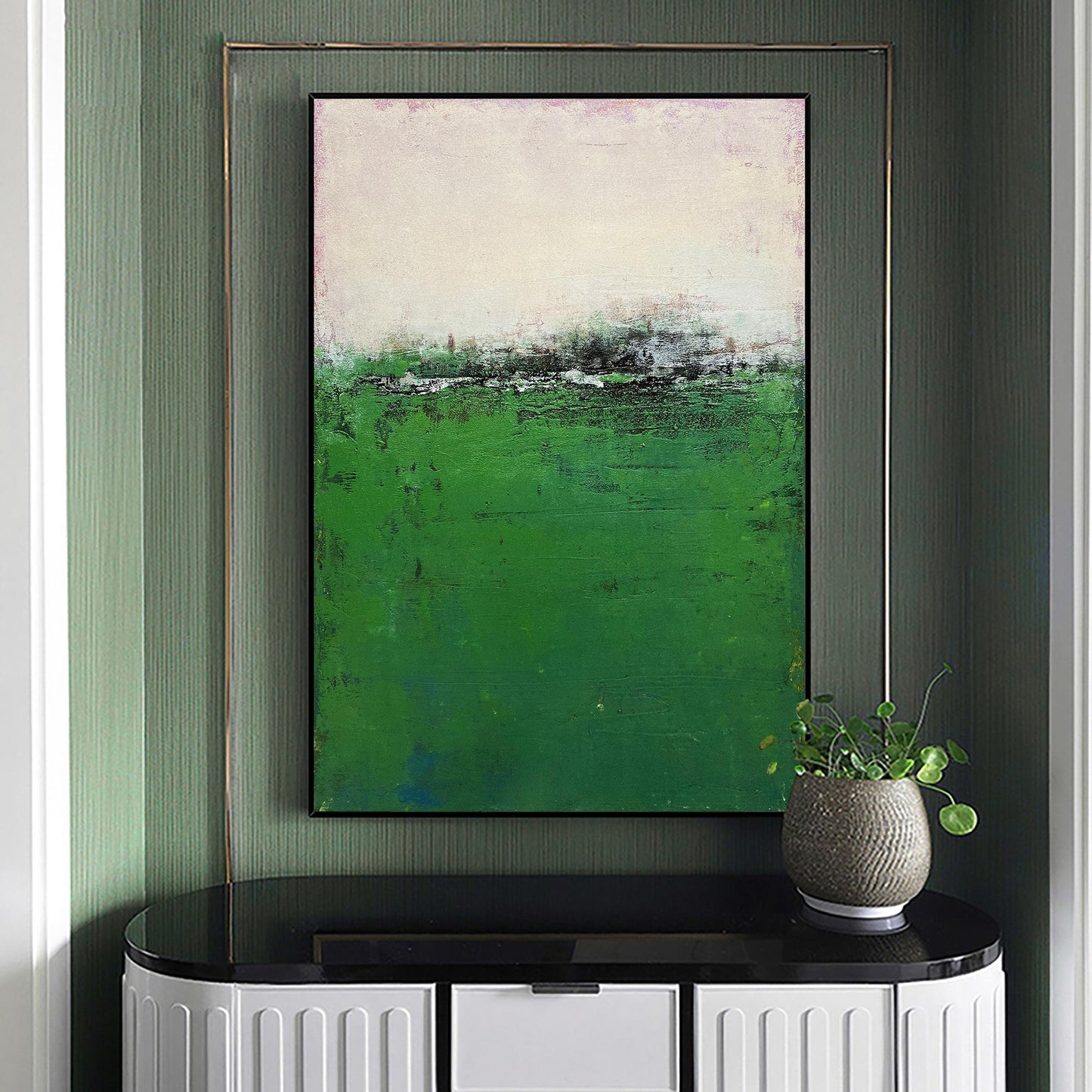 Green Minimalist Painting #ABAV165