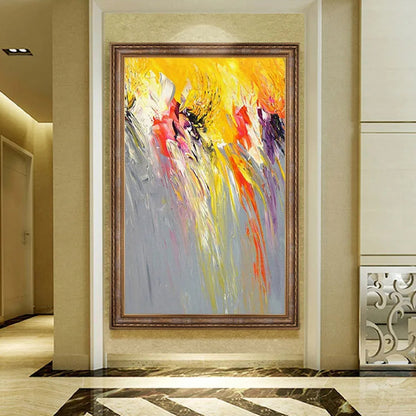 European-Style Multicolour Palette Knife Painting