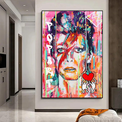 Famous Rock Musician David Bowie Pop Art Painting